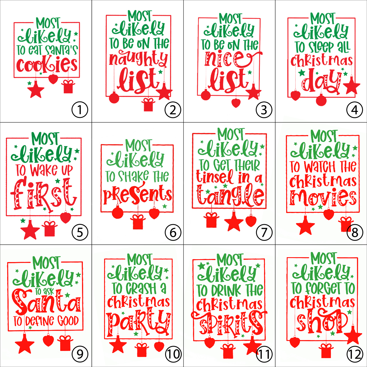 Funny MOST LIKELY TO Christmas Party Pajamas Beepumpkin