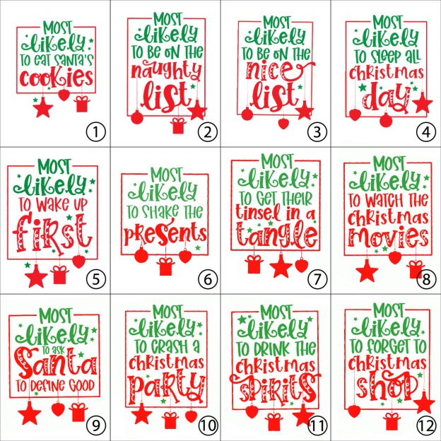 Funny MOST LIKELY TO Christmas Party Pajamas Beepumpkin