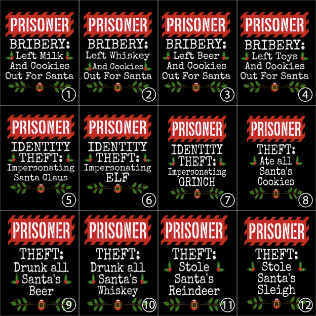 Funny Family Christmas North Pole Correctional Pajamas