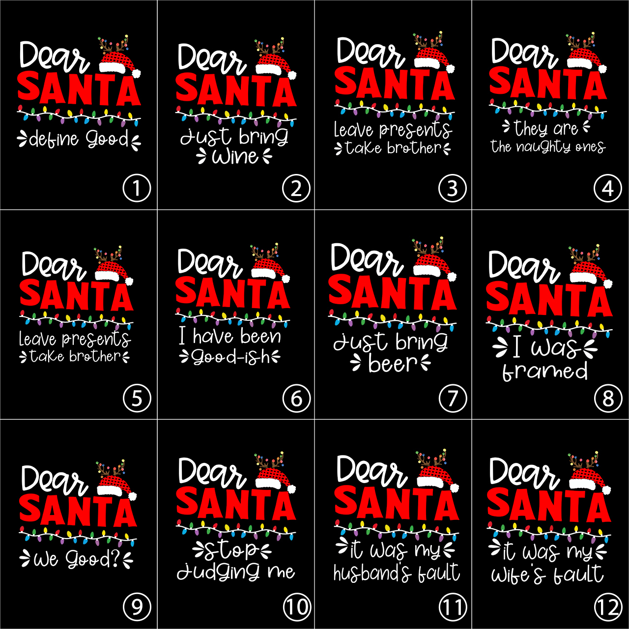 Dear Santa Buffalo Plaid Christmas Matching Pajamas For Family Beepumpkin