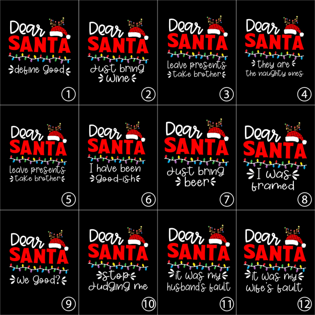 Dear Santa Buffalo Plaid Christmas Matching Shirt For Family Beepumpkin