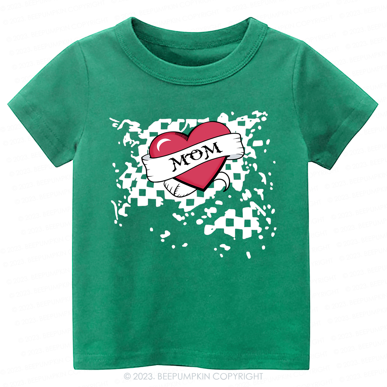 Mom Heart Trucker Tees For Toddler&Kids Valentines Day