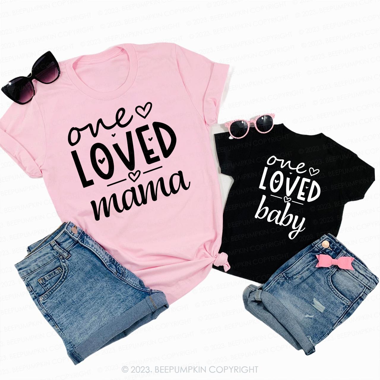 Custom One Loved Family Valentines Day Matching Shirts