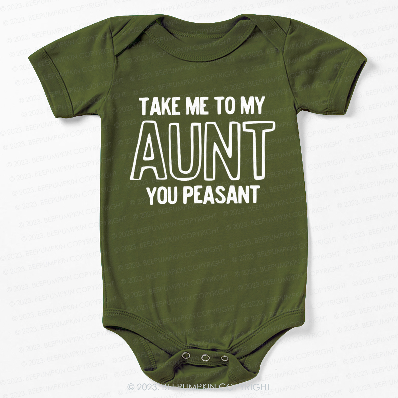 Take Me To My Aunt You Peasant Bodysuit For Baby