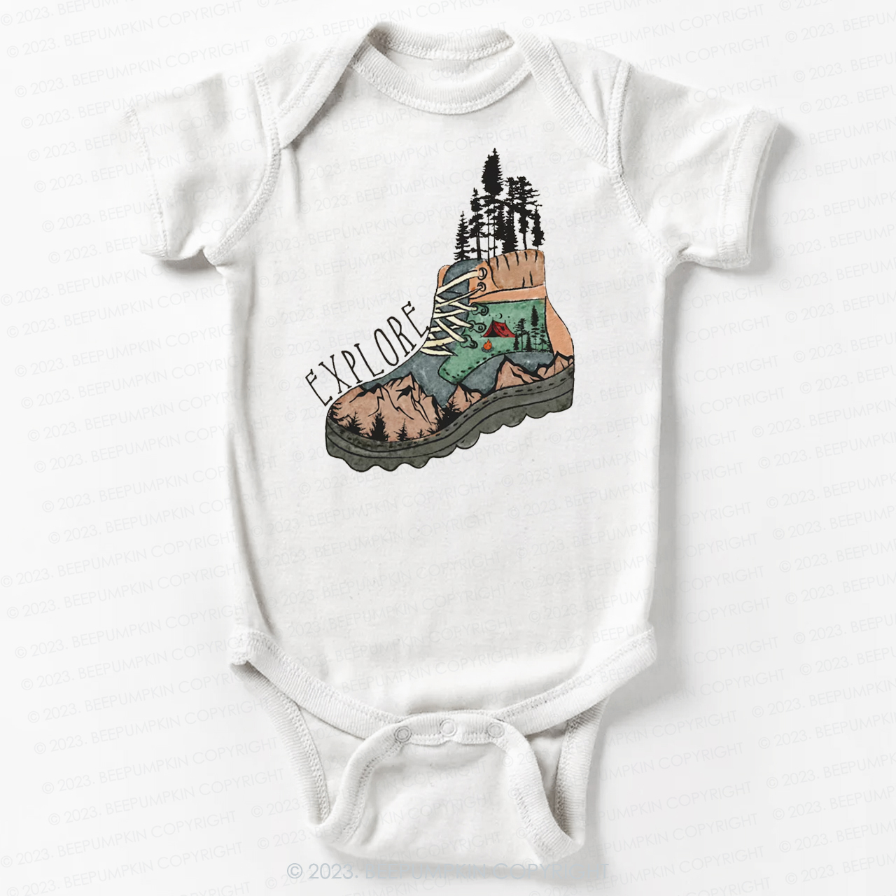 Adventure Explore Hiking Outdoors Bodysuit For Baby