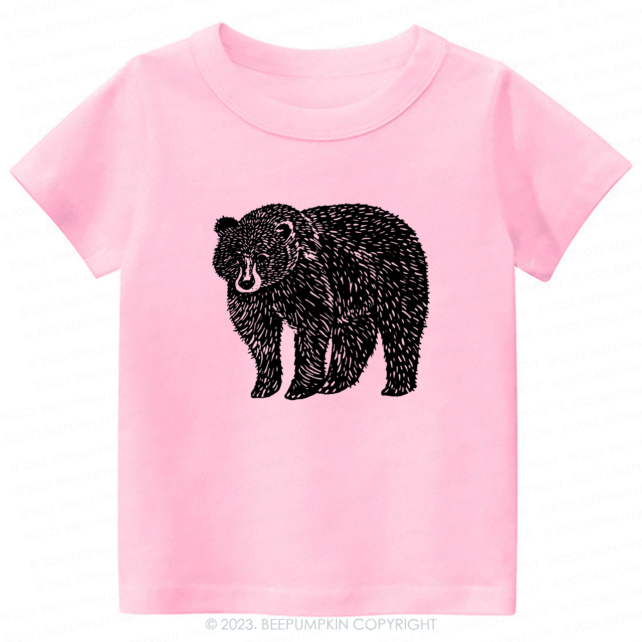 Organic Animal Bear -Toddler Tees