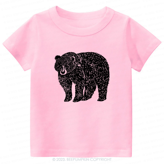 Organic Animal Bear -Toddler Tees
