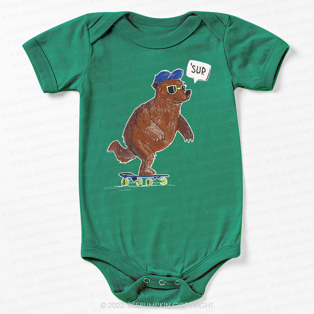 Skateboard Shoe Bear Bodysuit For Baby
