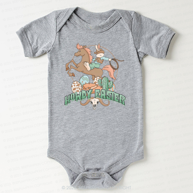 Howdy Easter Natural Bodysuit For Baby