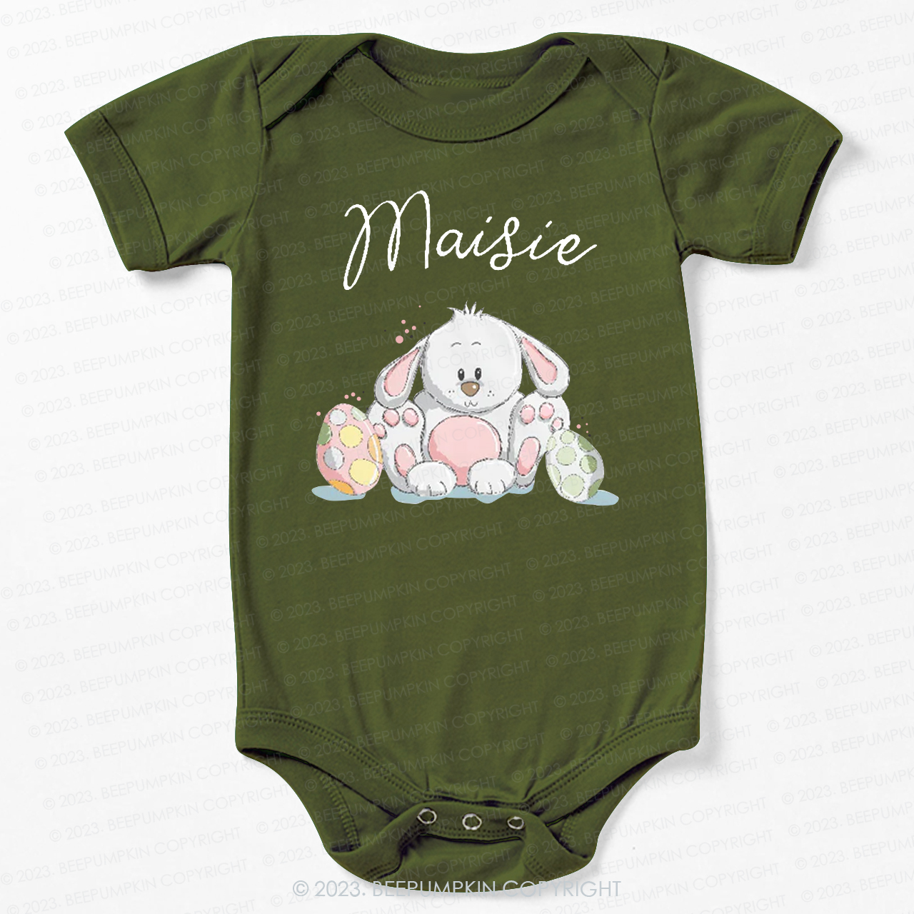 Easter Bunny And Eggs Bodysuit For Baby