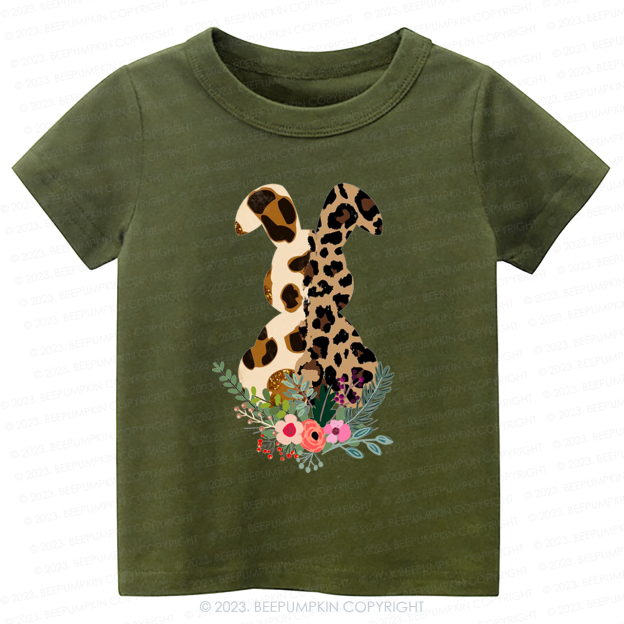Leopard Bunny Easter-Toddler Tees