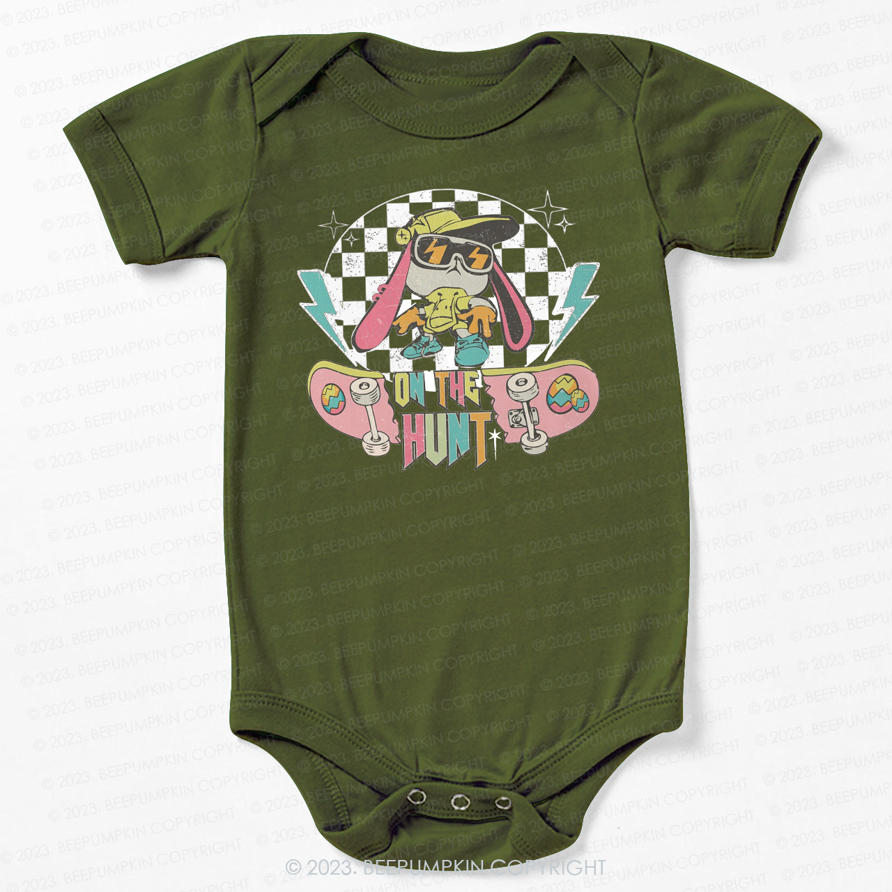 On The Hunt Kids Retro Bodysuit For Baby