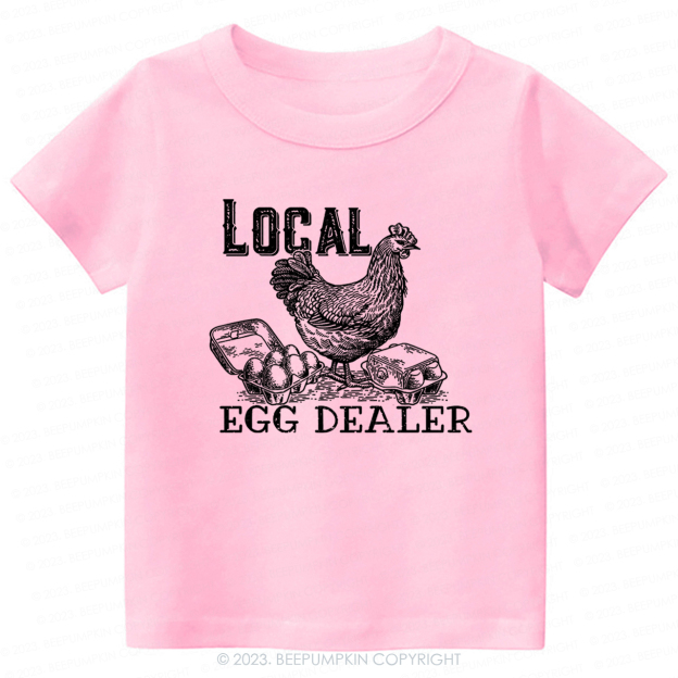Local Egg Dealer Kids Retro -Toddler Tees