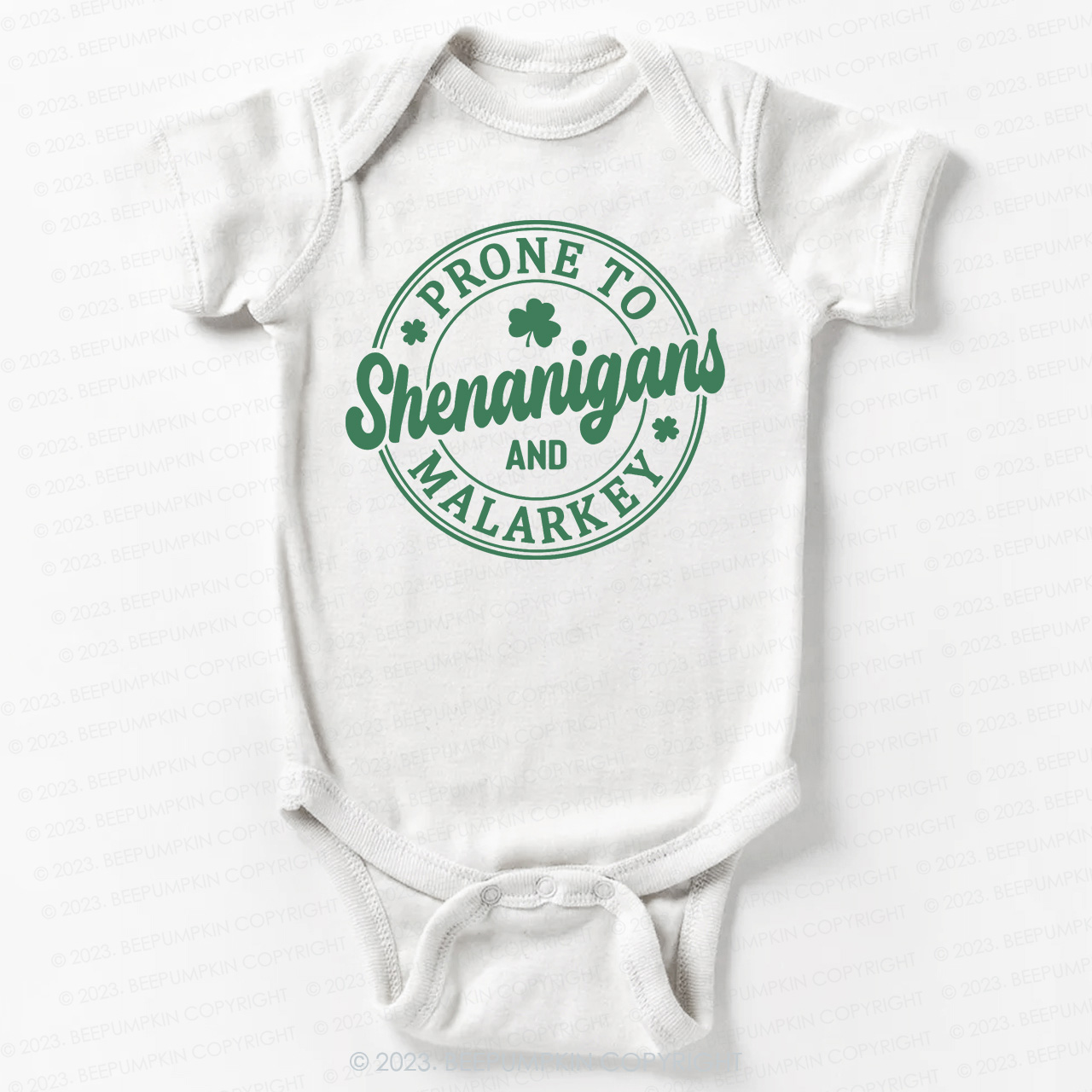 Prone To Shenanigans And Malarkey St.Patricks Day Bodysuit For Baby