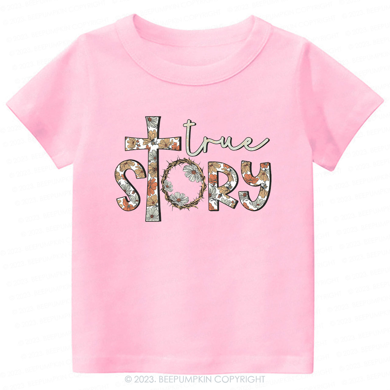 True Story Flowers Easter Toddler Tees