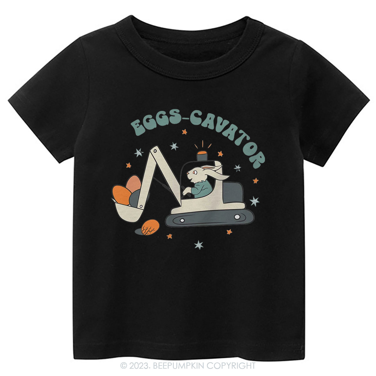 Eggs Cavator Construction Easter Toddler Tees