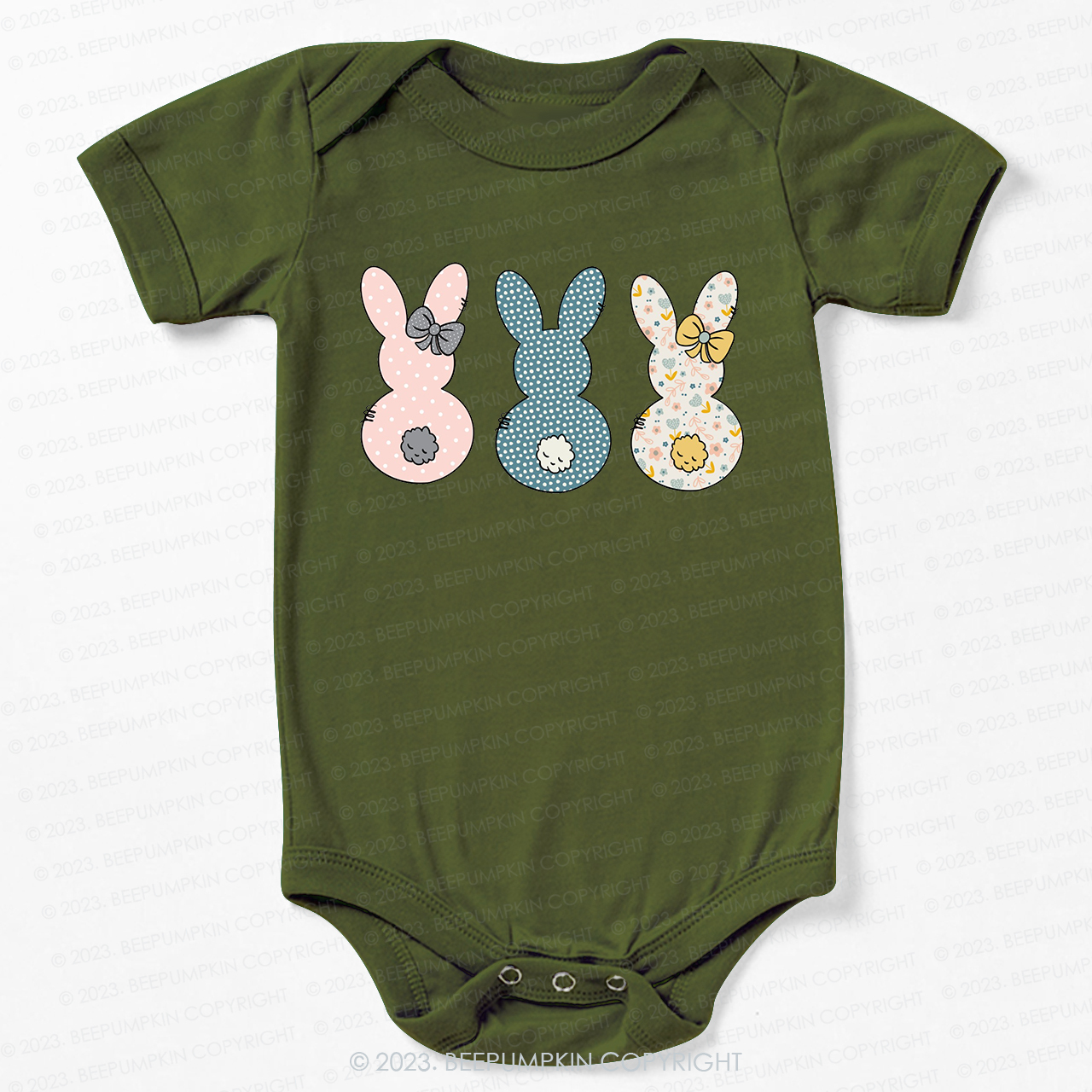 Spring Bunny Clipart Easter Bodysuit For Baby