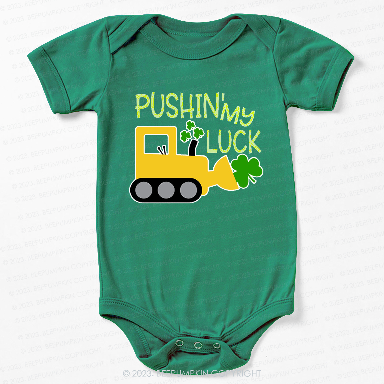 Pushin' My Luck St.Patricks Day Bodysuit For Baby Sale-Beepumpkin™