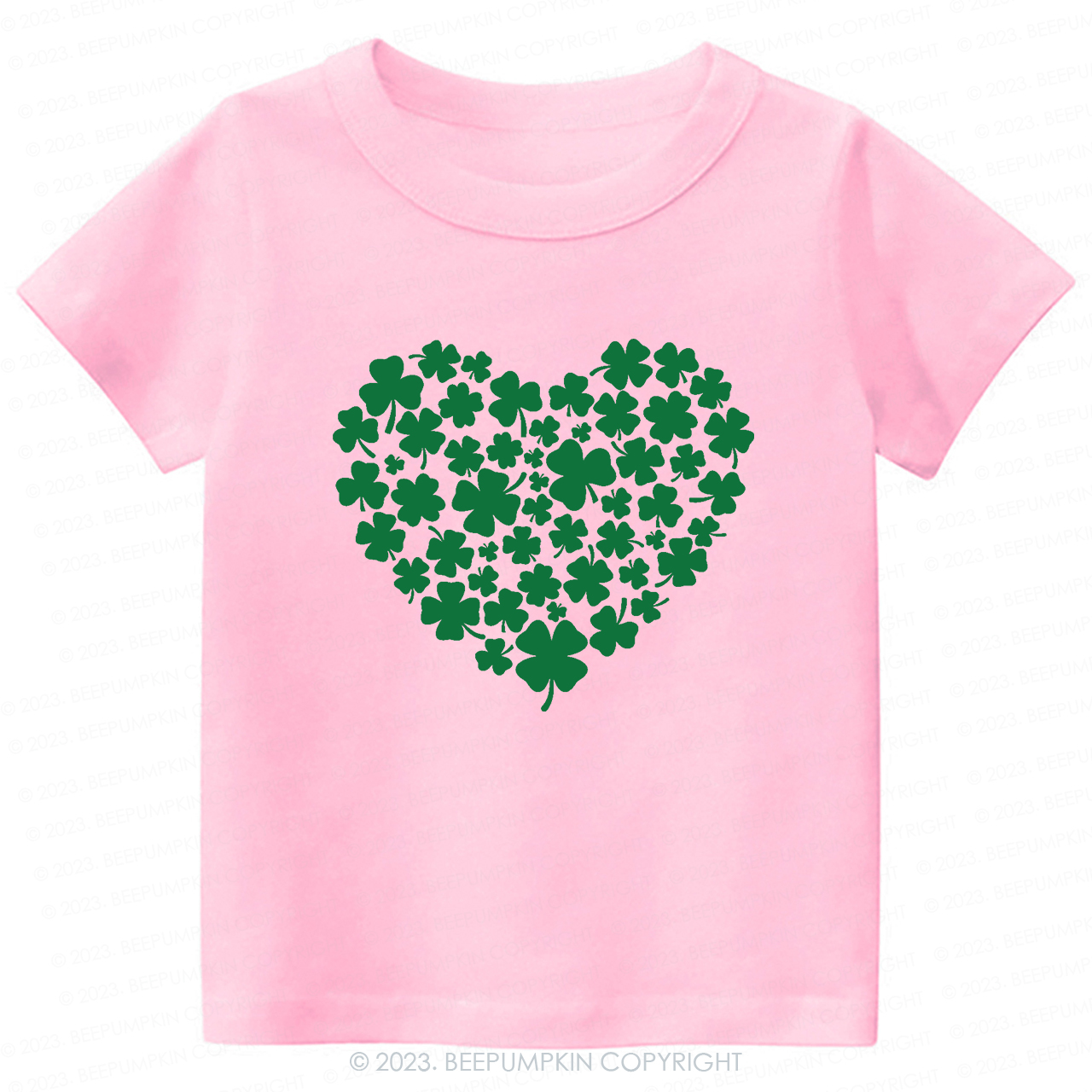 Shamrock Heart St.Patricks Day-Toddler&Kids Tees