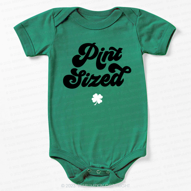 Pint Sized St.Patricks Day Bodysuit For Baby