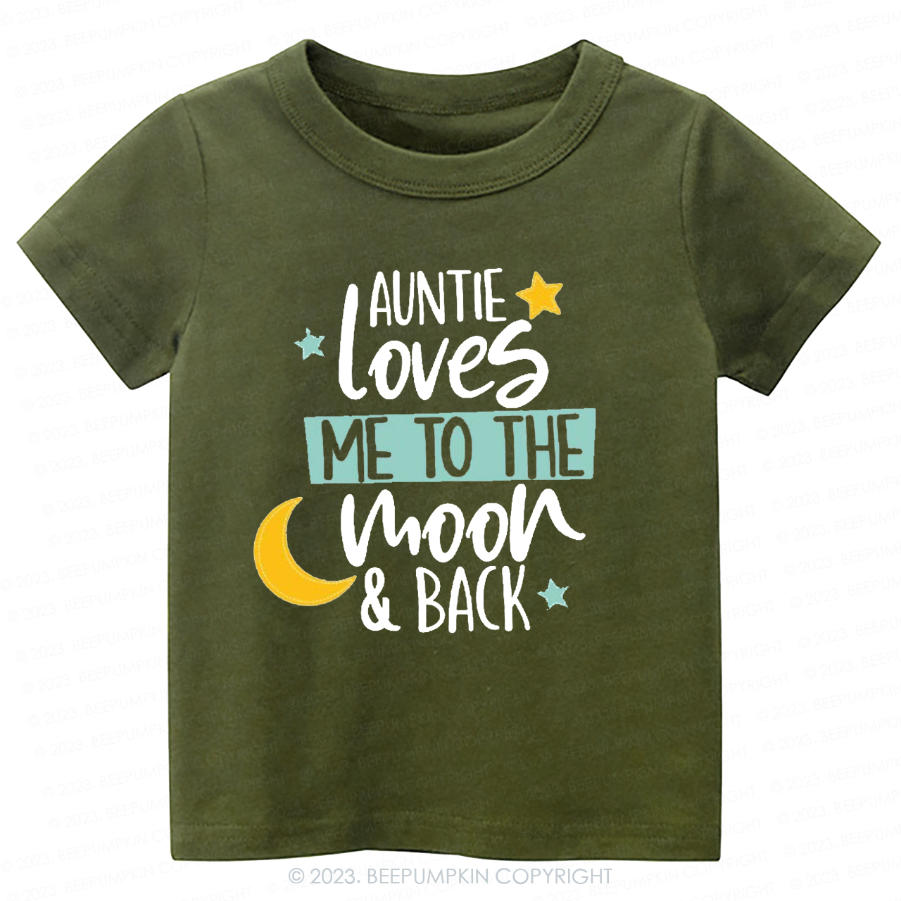My Auntie Loves Me To The Moon -Toddler Tees