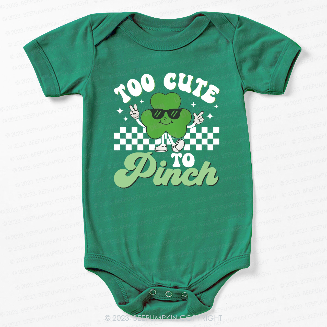 Too Cute To Pinch St.Patricks Day Bodysuit For Baby