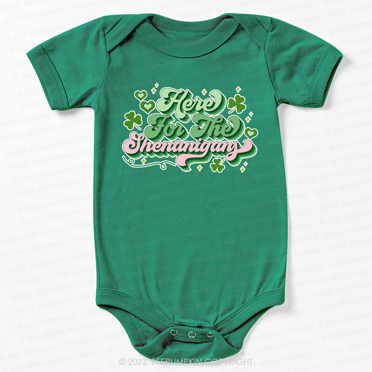 Here For The Shenanigans St.Patricks Day Bodysuit For Baby