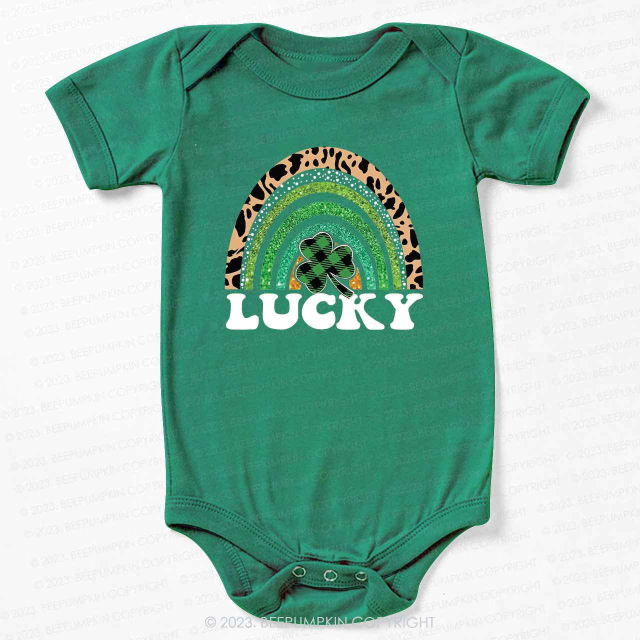 Lucky Rainbow St.Patricks Day Bodysuit For Baby