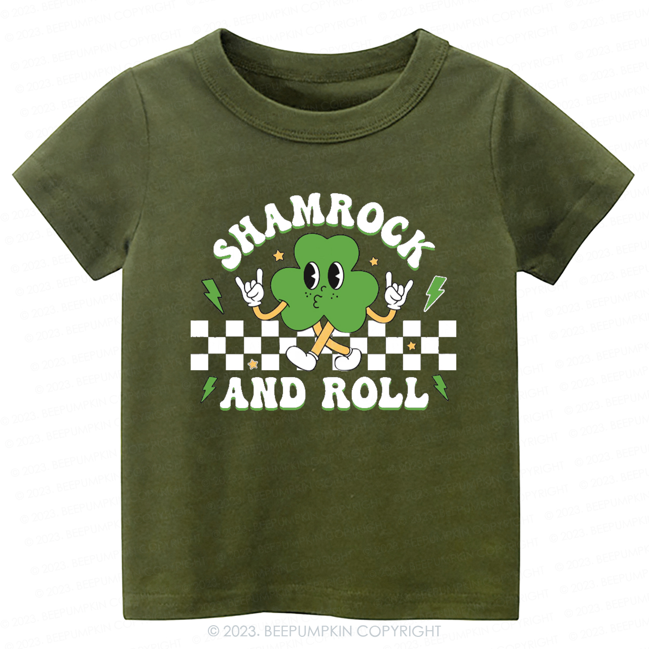 Shamrock And Roll St.Patricks Day -Toddler Tees