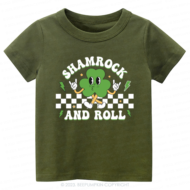 Shamrock And Roll St.Patricks Day -Toddler Tees