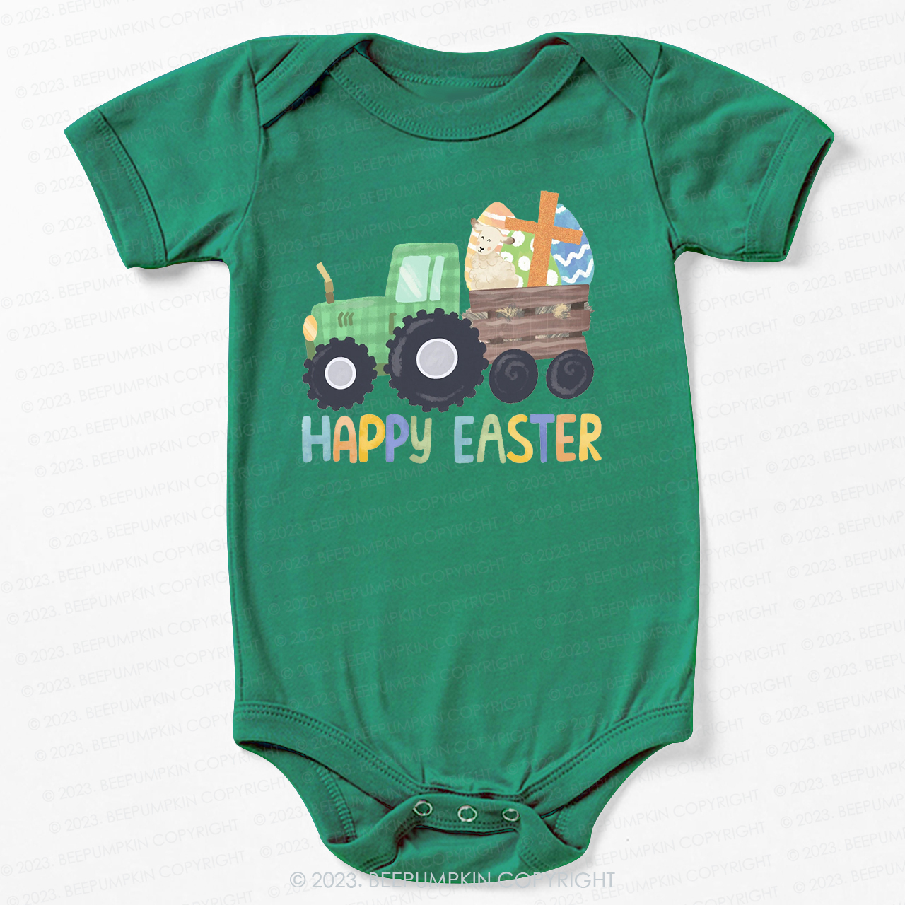 Tractor Easter Egg Hunt Bodysuit For Baby