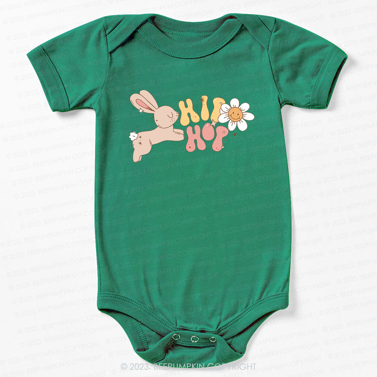 Groovy Easter Hip Hop Bunny Bodysuit For Baby