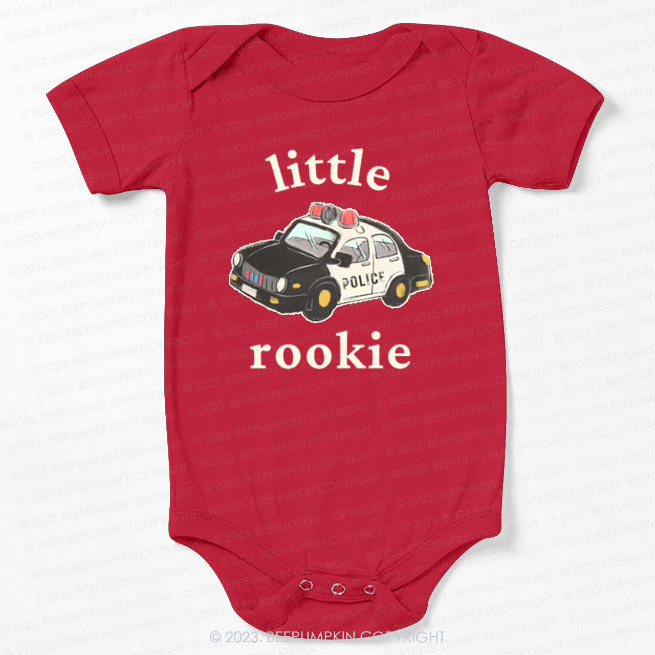 Little Rookie Police Car Bodysuit For Baby