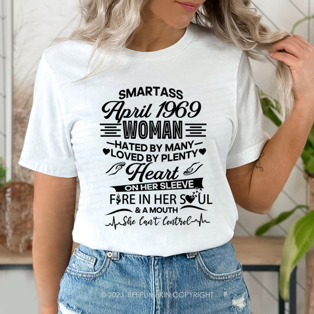 Heart On Her Sleeve Fire In Her Soul Retro T-Shirt
