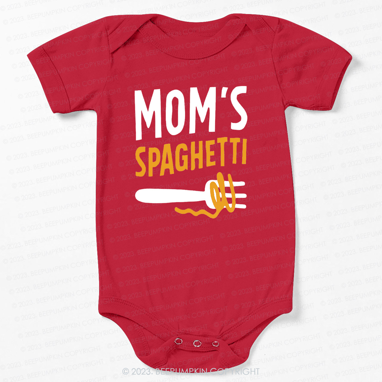 Mom's Spaghetti Bodysuit For Baby
