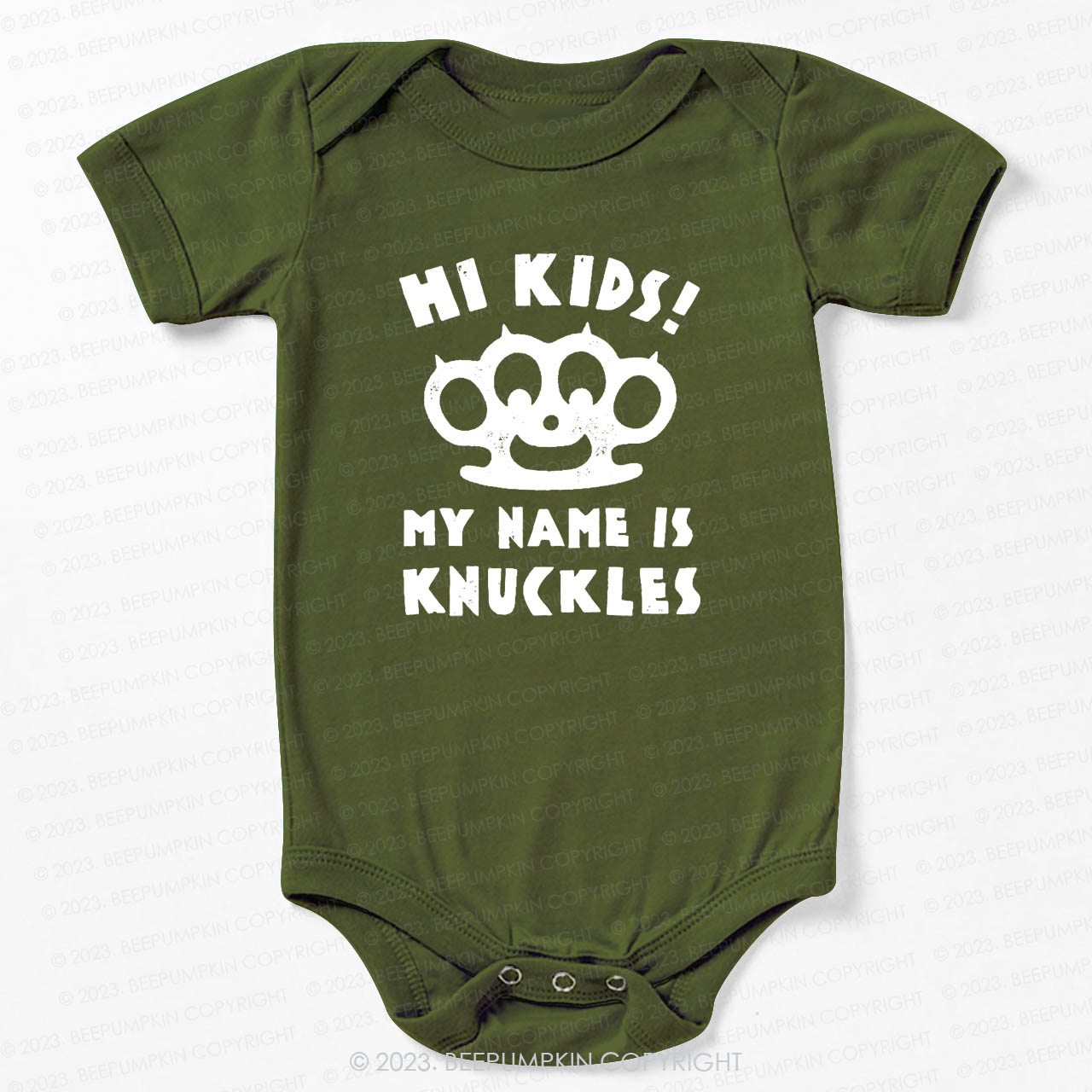 Hi Kids, My Name Is Knuckles Bodysuit For Baby