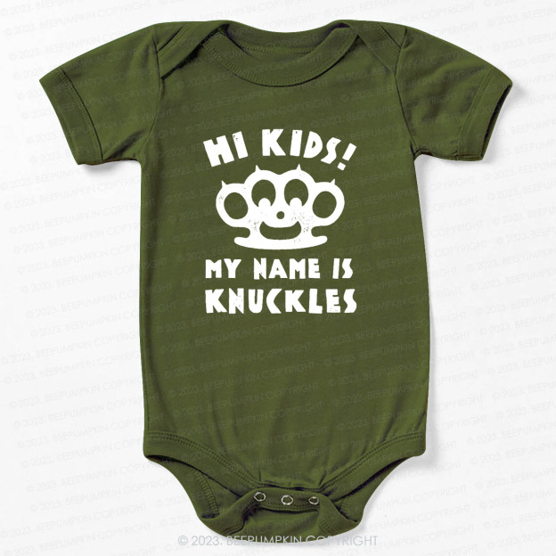 Hi Kids, My Name Is Knuckles Bodysuit For Baby