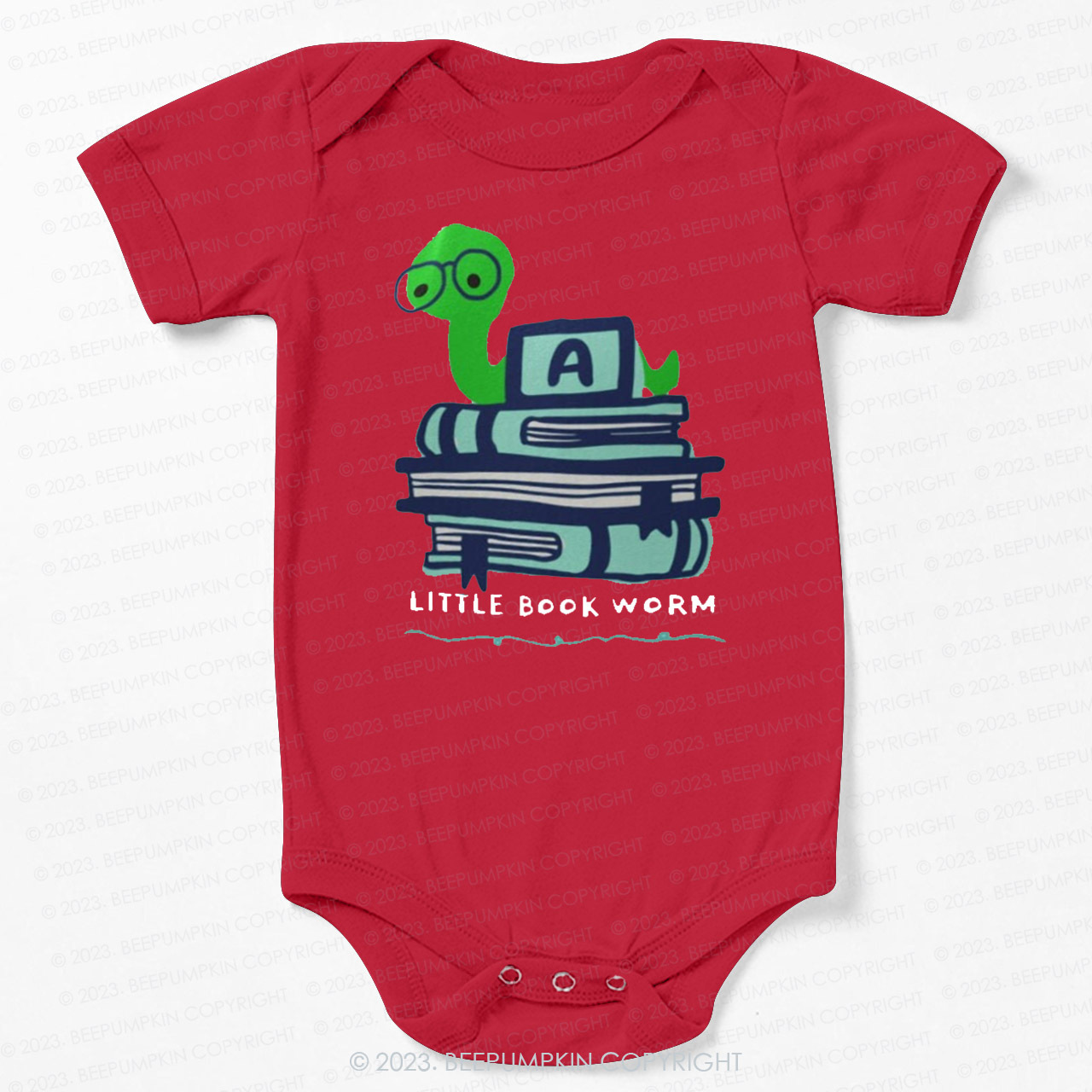 Little Book Worm Bodysuit For Baby