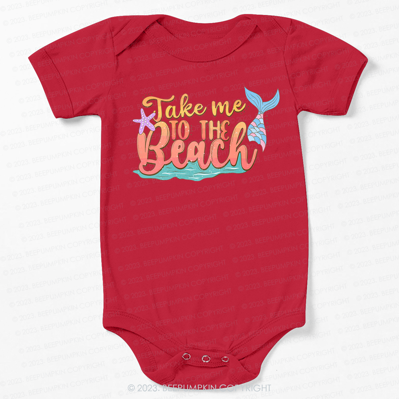 Take Me To The Beach Mermaid Bodysuit For Baby