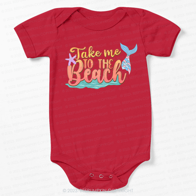 Take Me To The Beach Mermaid Bodysuit For Baby