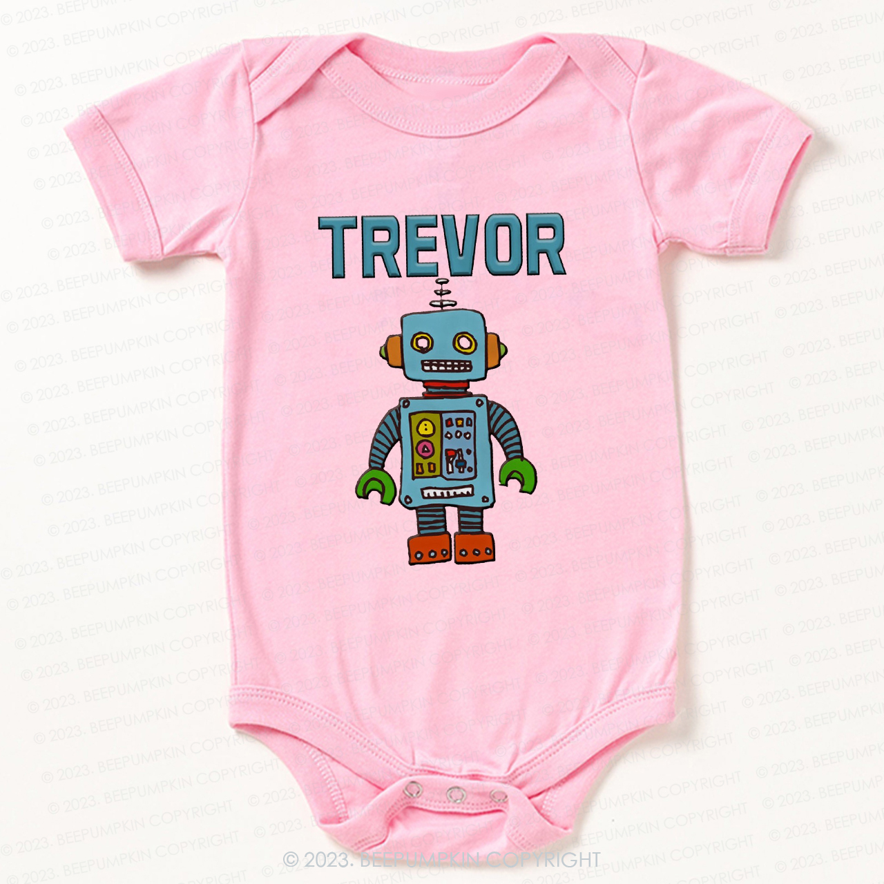Personalized Robot Theme Bodysuit For Baby