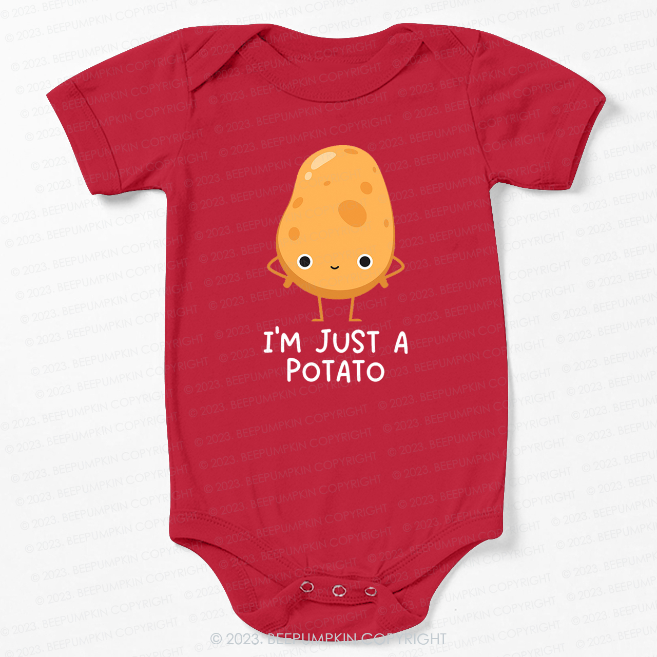 I'm Just A Potato Natural Bodysuit For Baby