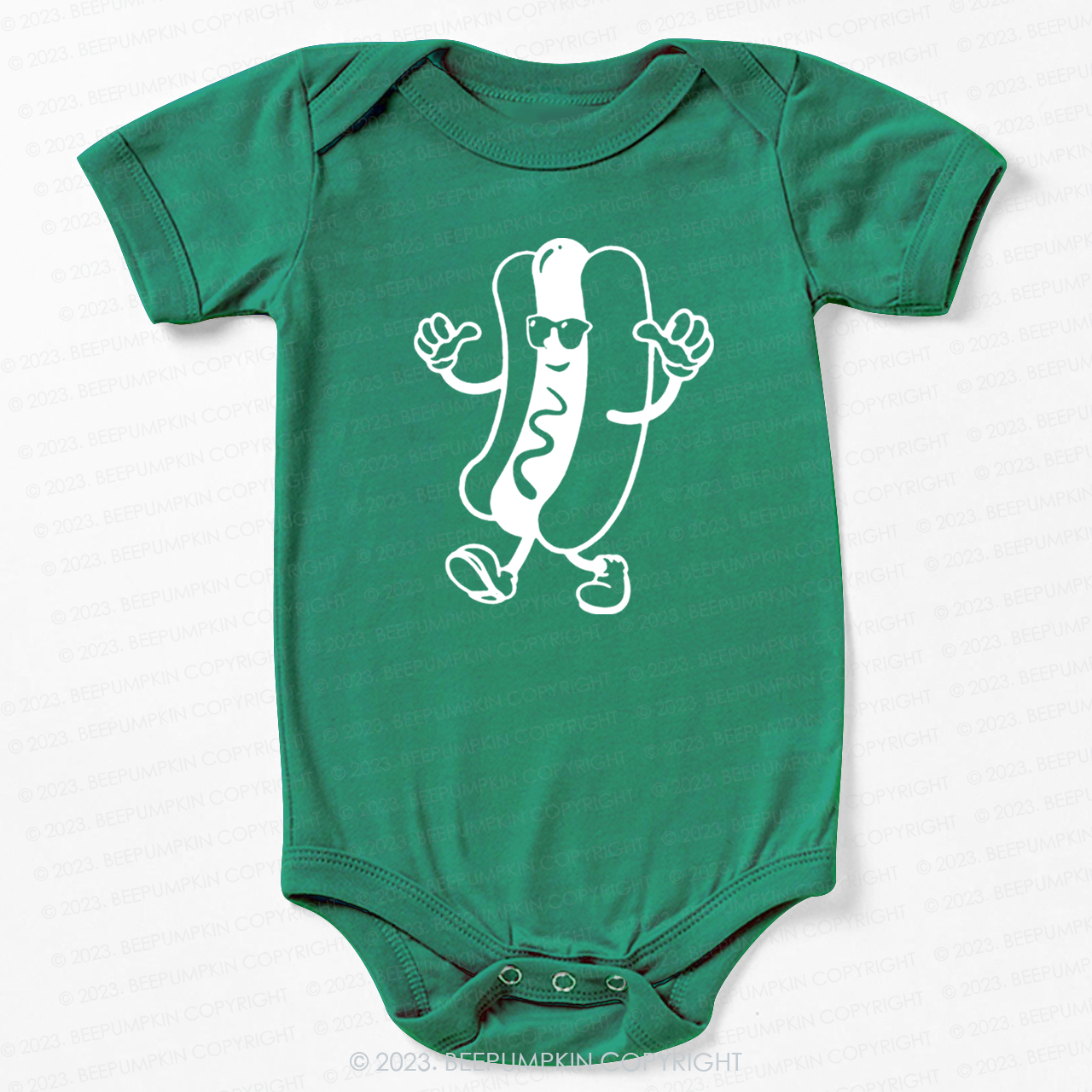 Cool Hot Dog Graphic Bodysuit For Baby