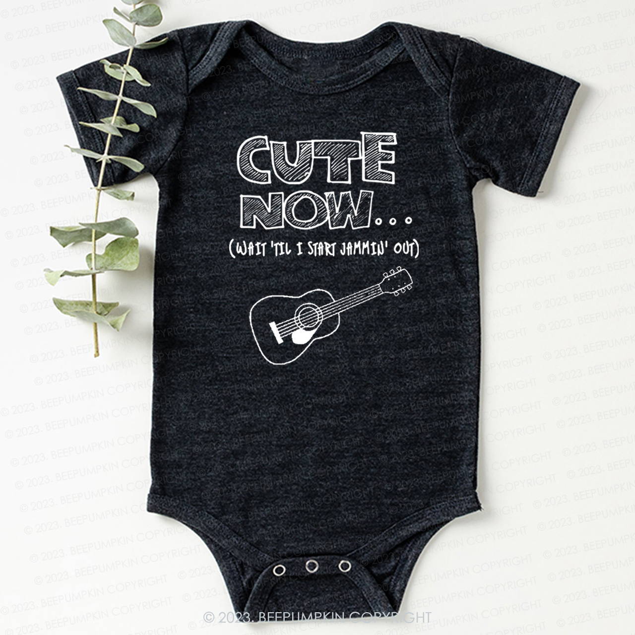 Guitar CUTE NOW Wait Til I Start Jammin Out Bodysuit For Baby