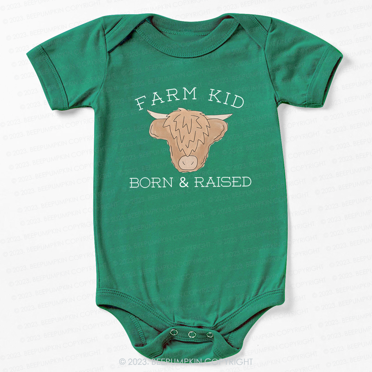 Farm Kid Born And Raised Bodysuit For Baby