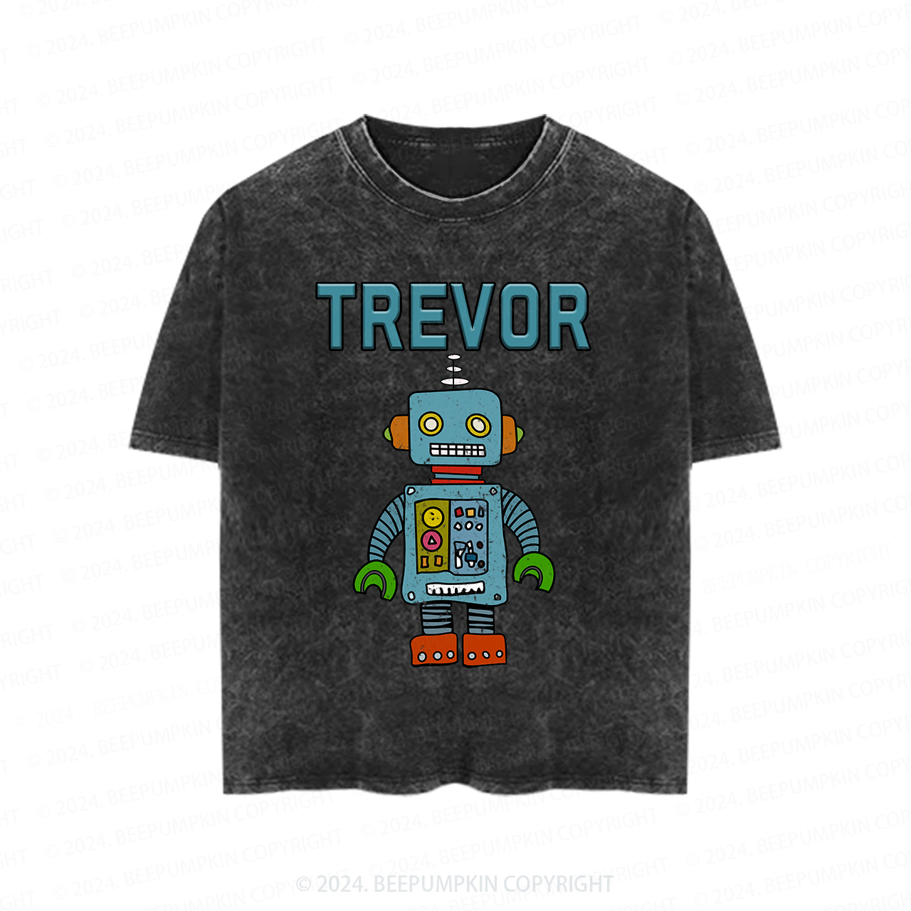 Custom Initial Back To School Toddler&Kids Washed Tees     Sale-Beepumpkin™