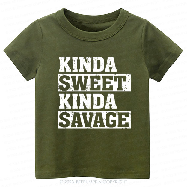 Kinda Sweet Kinda Savage Kids Shirt