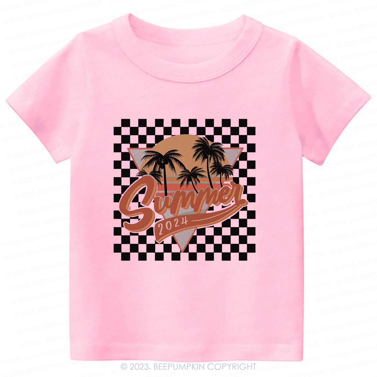 Retro Summer 2024 Natural Kids Shirt