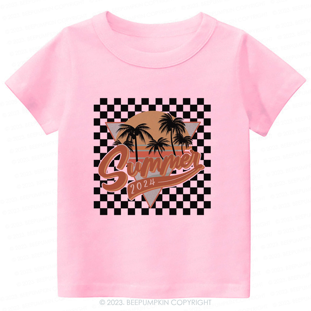 Retro Summer 2024 Natural Kids Shirt