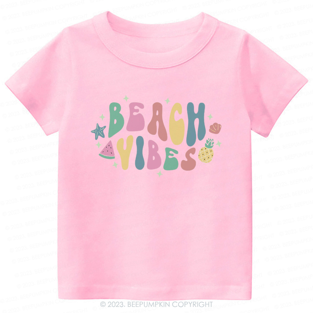 Retro Summer Beach Vibes Kids Shirt